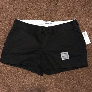 Old Navy stretch shorts. Size 0 Reg. Black. NWT
